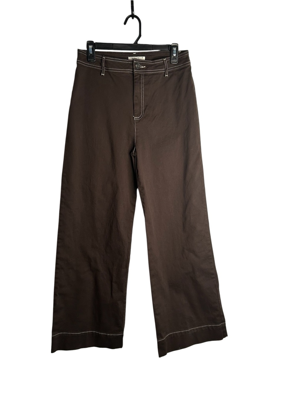 Bagatelle Women’s Size 8 High Waisted Wide Leg Pants Chocolate Brown 5852